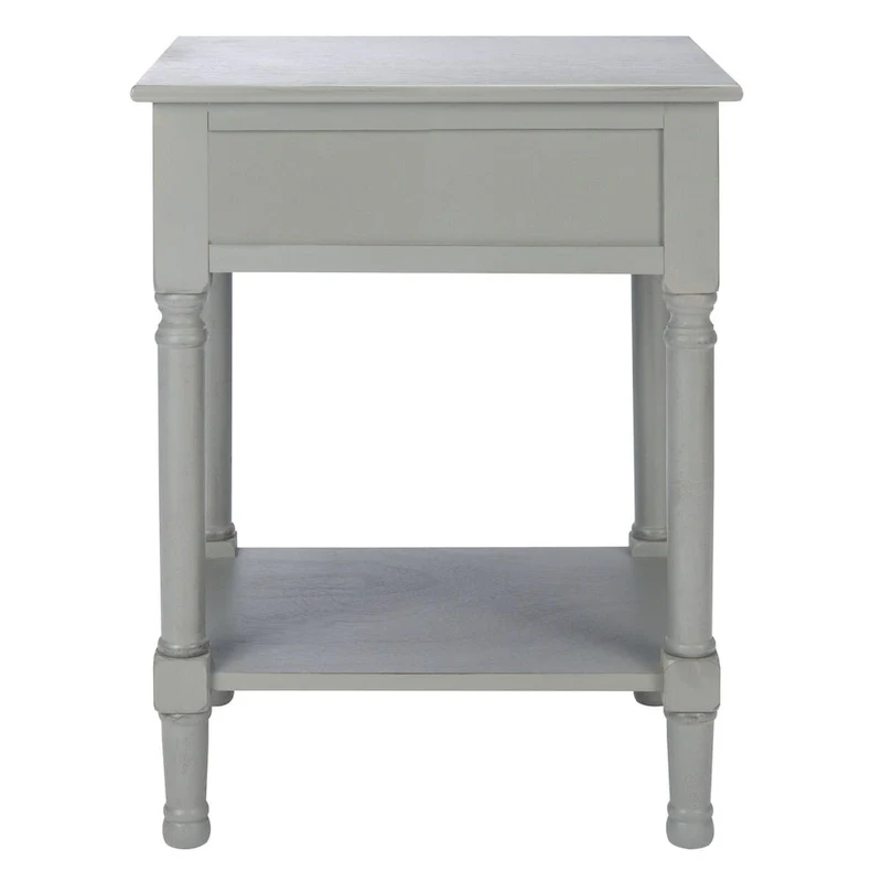 1-Drawer Lower Shelf Nightstand Accent Table - 19  W x 15.8  L x 26  H - 19Wx16Dx26H