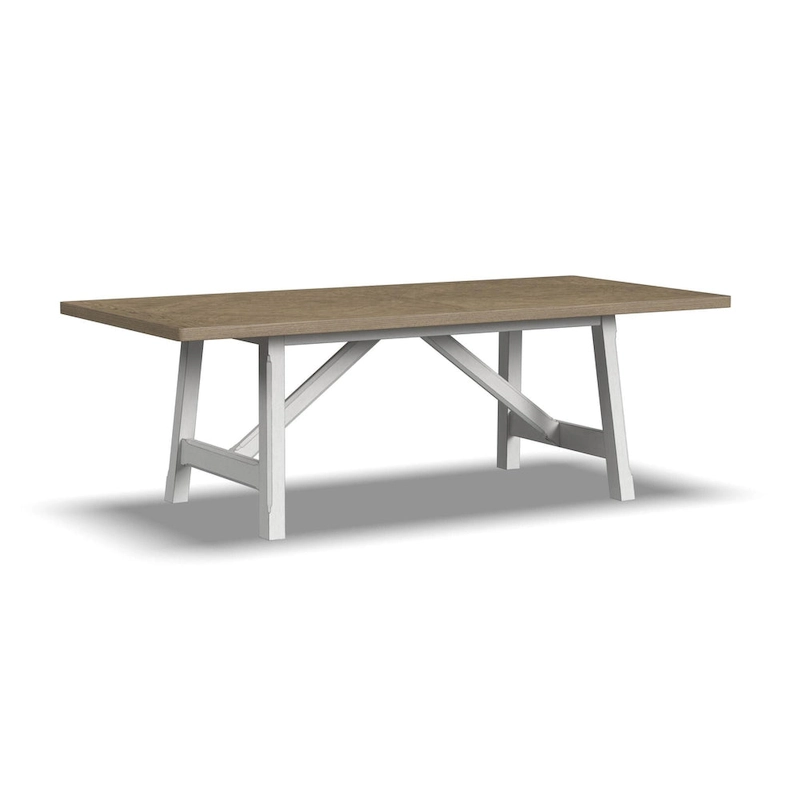 Melody White Wood Rectangular Dining Table - 90 x 30 x 42