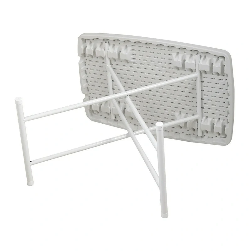30x20inch Folding Table Lifting Picnic Camping Dining Rectangle White
