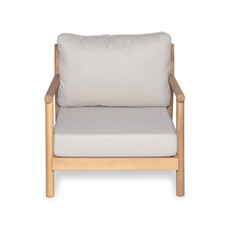 Christopher Knight Home - Dylan Outdoor Acacia Wood Club Chair and Fire Pit Set with Coffee Table