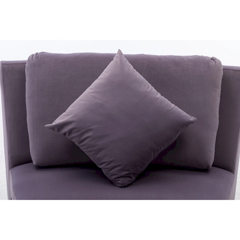 136  Velvet Semicircle couch Modular Curve Sectional Sofa