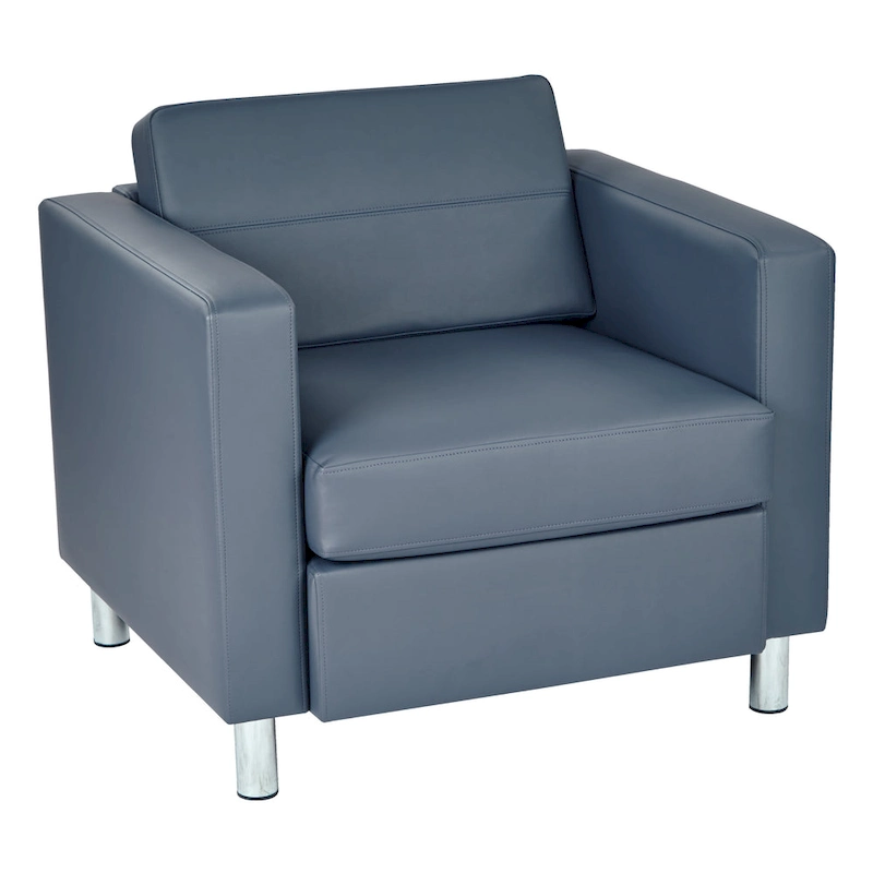 Pacific Arm Accent Chair with Chrome Legs
