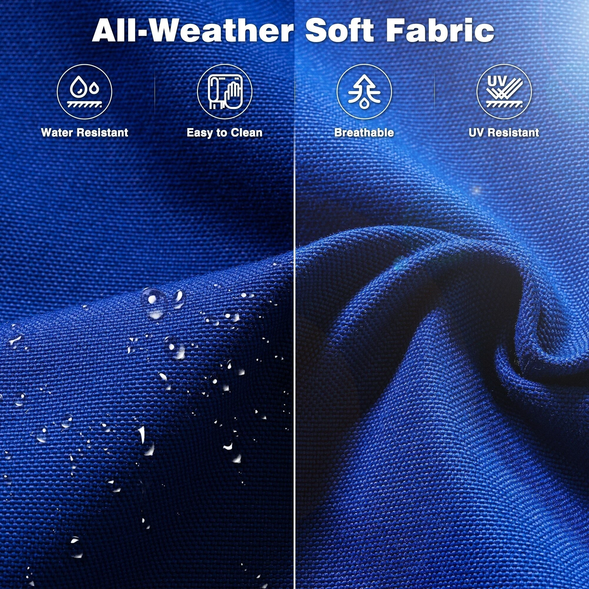 OVIOS 5-piece Patio Wicker High Back Conversation Set