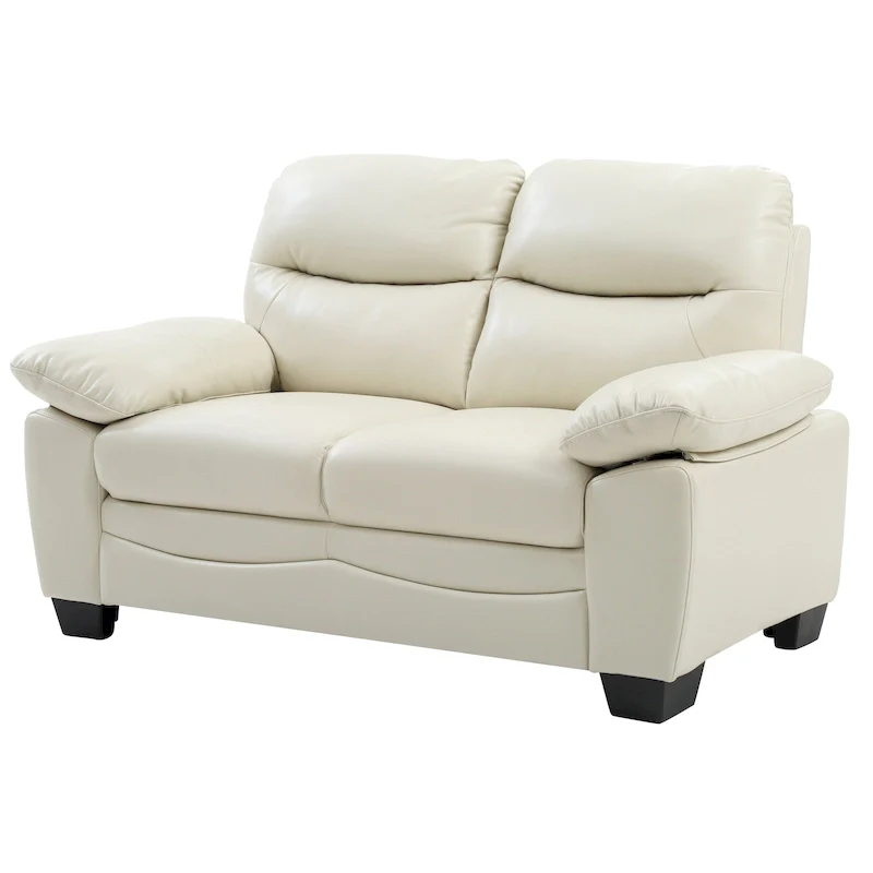 Marta Faux Leather Loveseat