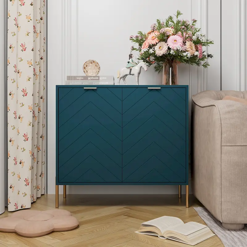 Clihome 2-Door Storage Media Accent Buffet Sideboard