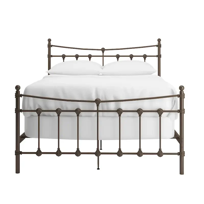 Xander Dark Brown Steel Bed by iNSPIRE Q Classic