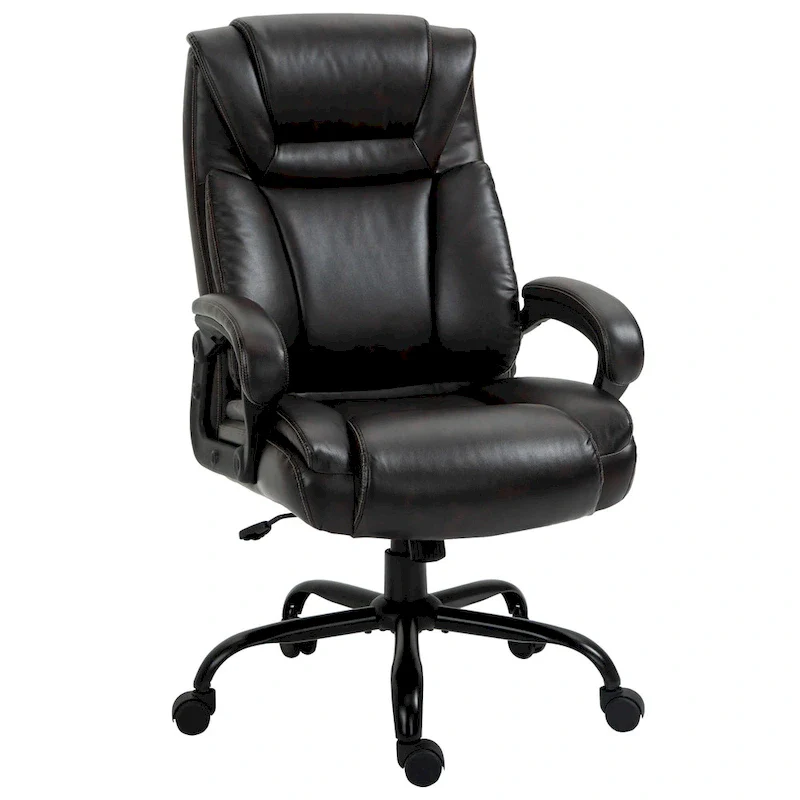Vinsetto Big and Tall Executive Office Chair 400lbs Computer Desk Chair with High Back PU Leather Ergonomic Upholstery
