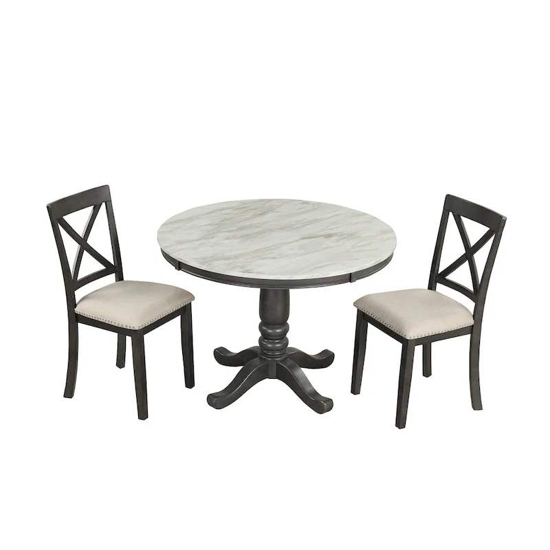 5 Pieces Dining Table and Chairs Set