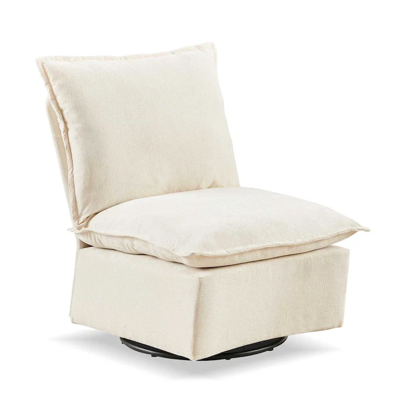 28.74  Chenille Upholstered 360 Swivel Rocking Chair