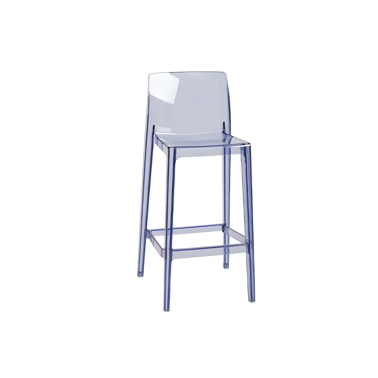 Modern Acrylic Transparent Stylish Rectangle Bar Stool