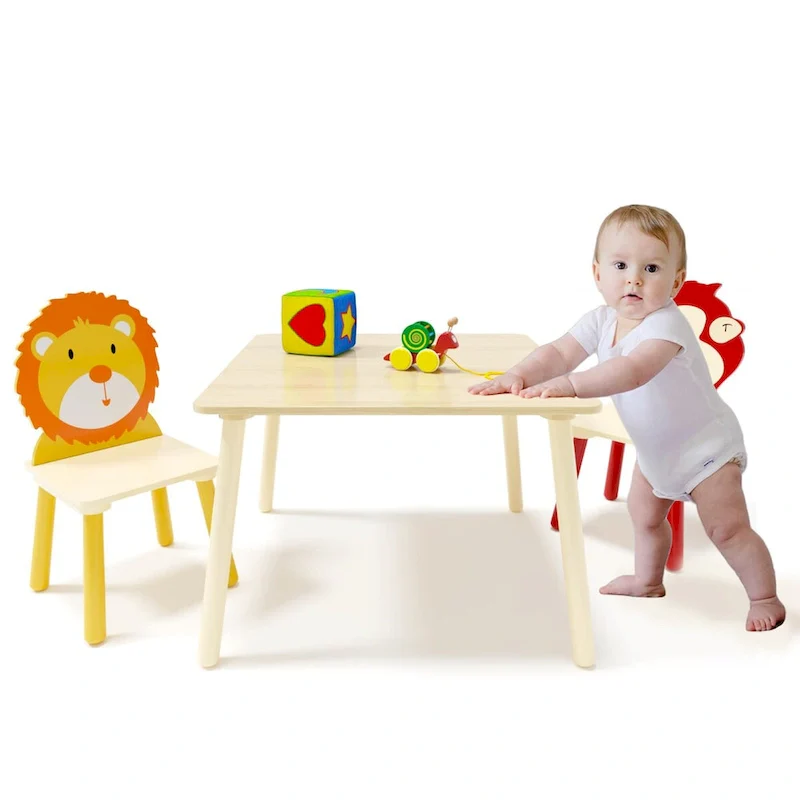 3 Pieces Toddler Table and Chair Set