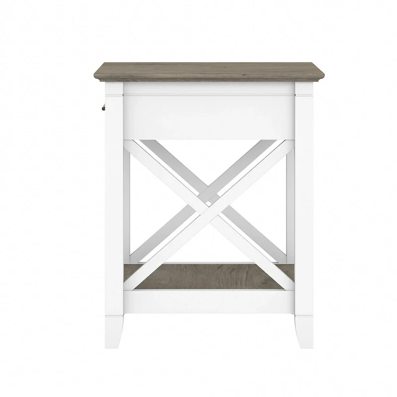 Key West Coastal Box Drawer Nightstand by Bush Furniture