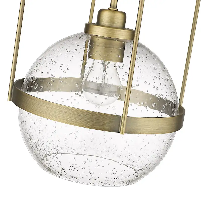 Devonshire 1-light Pendant w/ Clear Seeded Glass
