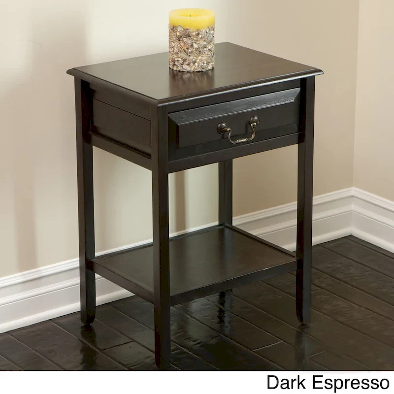 Banks Acacia Wood Accent Table