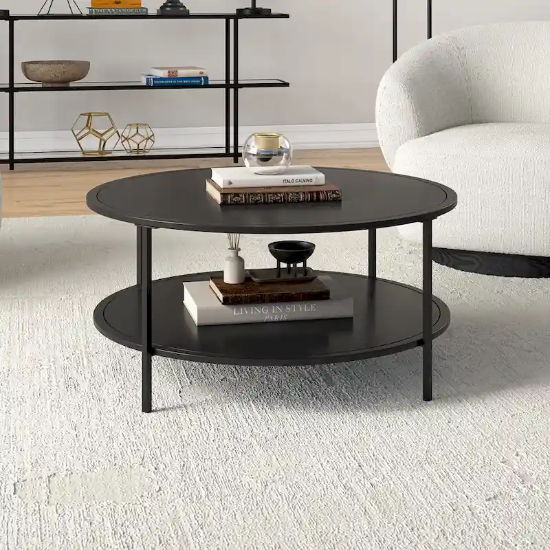 Sivil 36 Wide Round Coffee Table