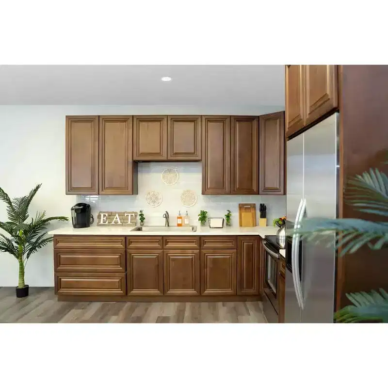 CASAINC 18 in. W x 24 in. D x 34.5 in. H Base Kitchen Cabinet with 3 Soft-Close Drawers  RTA Plywood Cabinets
