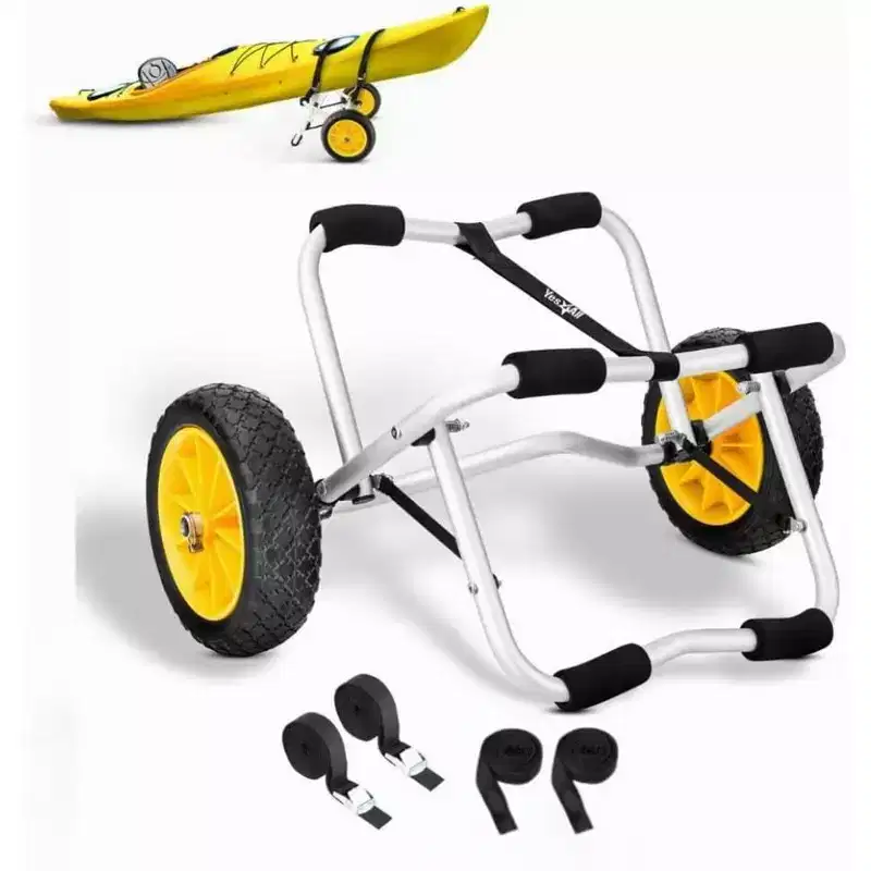 Kayak Cart U-Shape Aluminum 200lbs Capacity Kayak Dolly