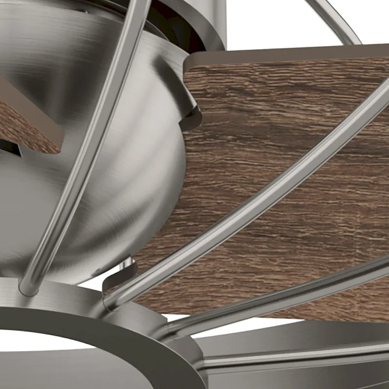 Hunter Roswell Ceiling Fan with Wall Control - Caged, 6-Speed - Farmhouse, Industrial, Transitional