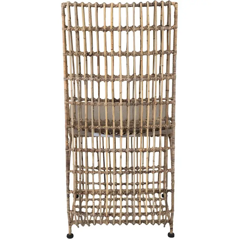 Rattan Wrapped Iron Dining Chair by East at Main