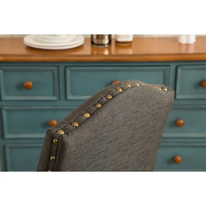 Roundhill Furniture Mod Urban Solid Wood Upholstered Parson Chairs (Set of 2)