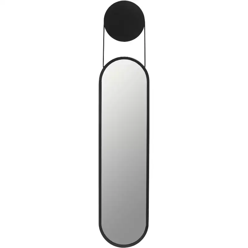 Aistina Mirror - 12.5 x 61 - MRR3072 - Matte Black - Safavieh