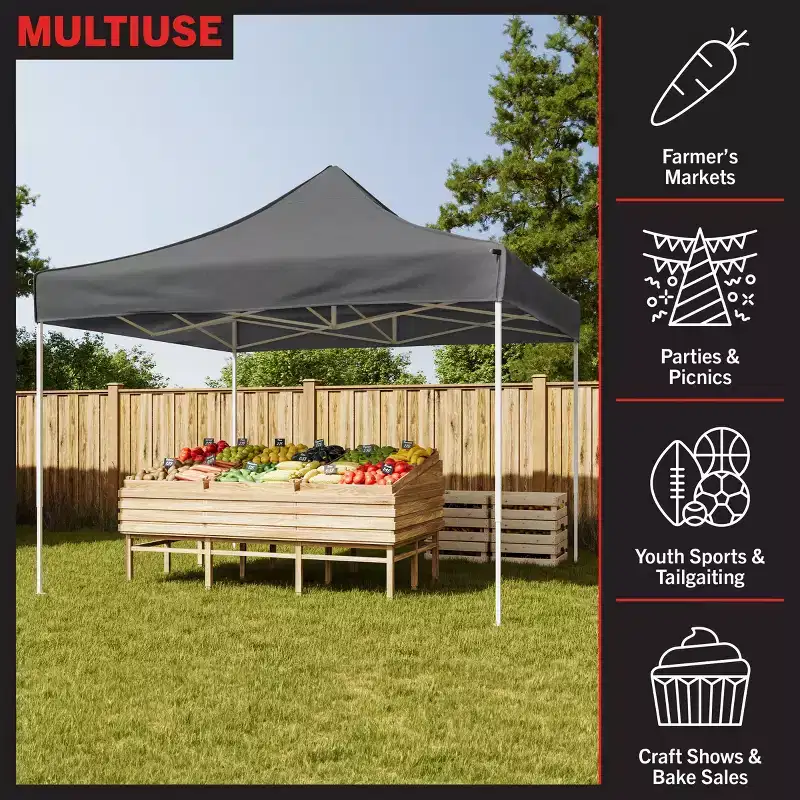 Stalwart 10x10 ft Pop Up Canopy Tent
