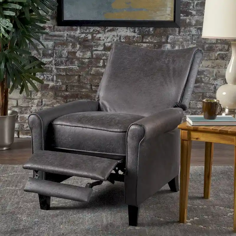 Charell Traditional Microfiber Recliner