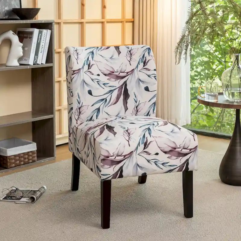 The Curated Nomad Pavilion Upholstered Armless Accent Slipper Chair