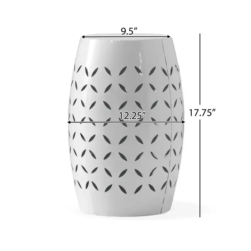 Fun little toys brand LILAC 12 Accent Side Table, Cylindrical Design End Table for Living Room, Family Room, or Entryway, Industrial