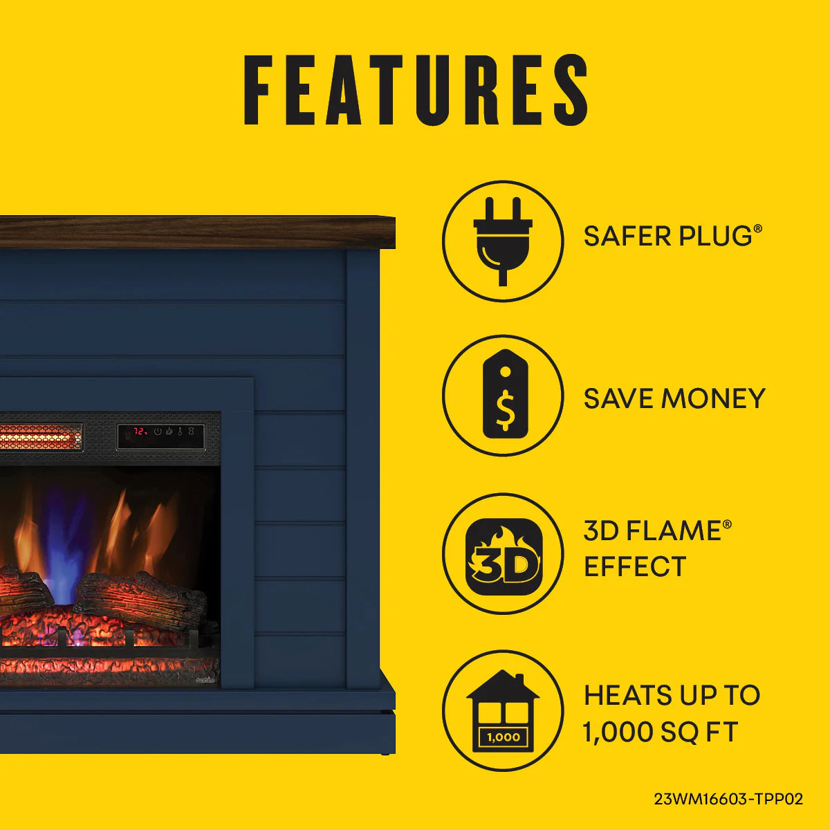 duraflame? Farmhouse Shiplap Electric Fireplace Wall Mantel