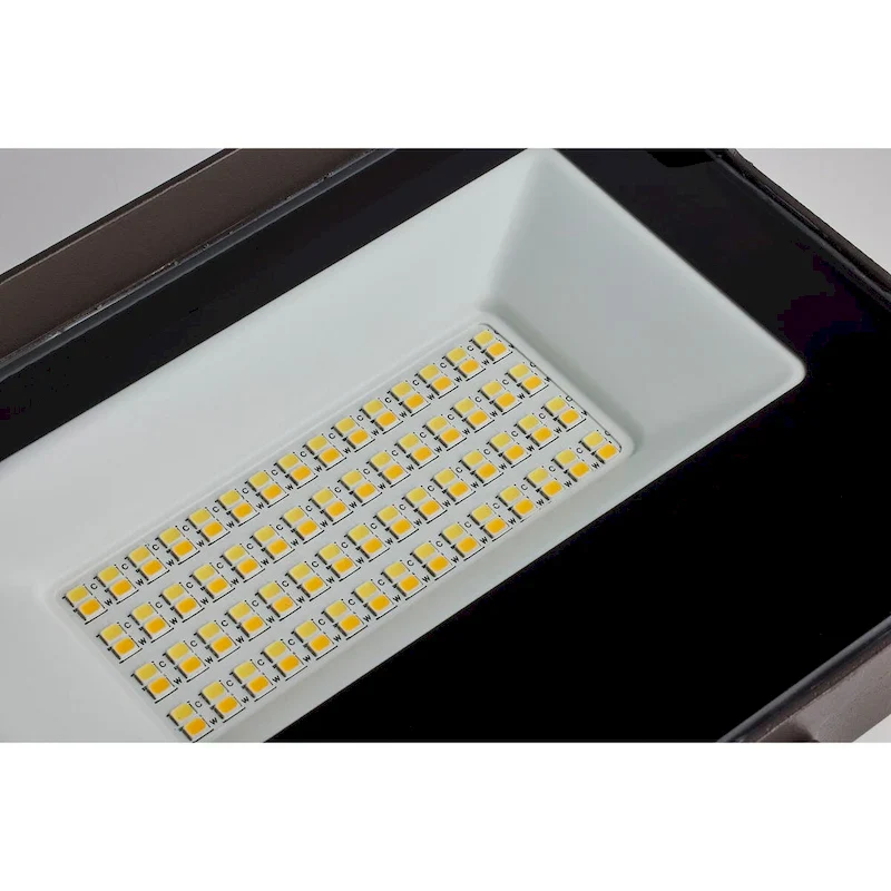 LED Tempered Glass Flood Light with Bypassable Photocell 3K/4K/5K 15W/25W/35W - Bronze