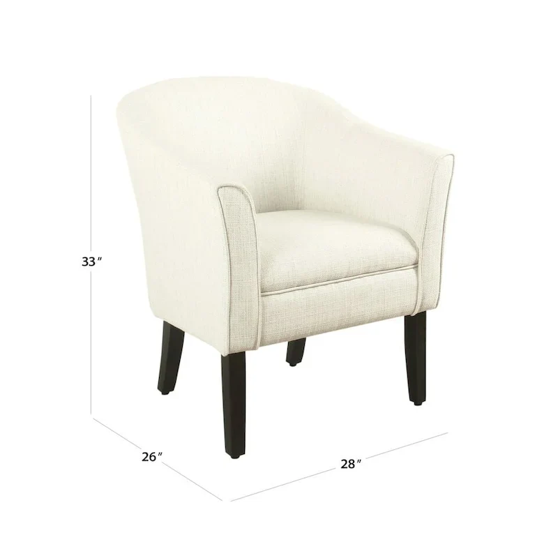 Kingswell Natural Textured Barrel Accent Chair