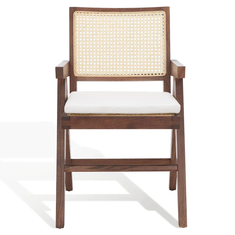 SAFAVIEH Couture Maiju Rattan Arm Chair - 21 In. W x 23 In. D x 34 In. H - 21Wx23Dx34H