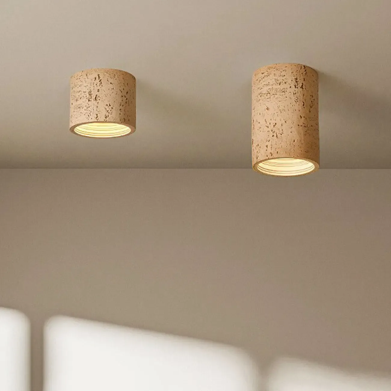 Dimmable Cylinder Flush Mount Ceiling Light for Indoor Use