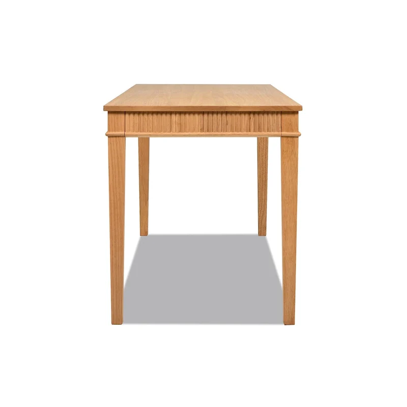 Dumont 63 Fluted Rubberwood Home Office Desk