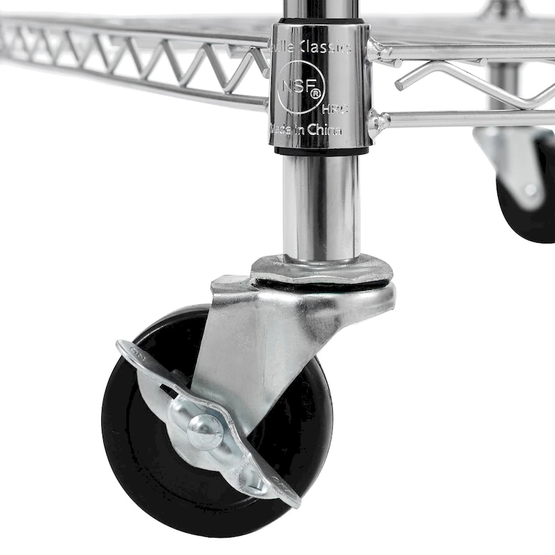 Seville Classics Stainless-Steel Utility Cart NSF, 30 W x 20 D x 36 H - N/A