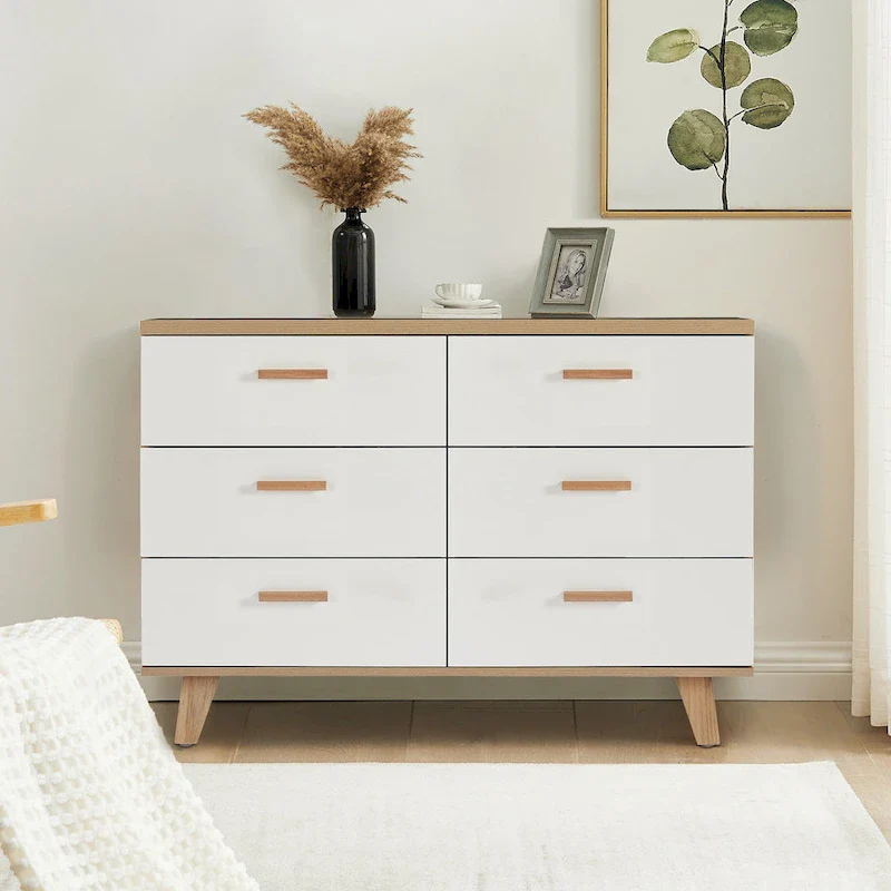 Modern Farmhouse Storage Cabinet with Drawers for Living Room,Dining Room