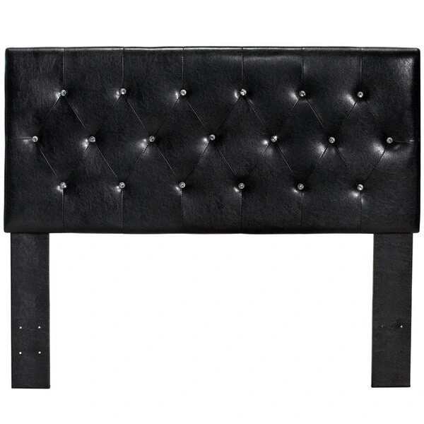 Furniture of America Luxi Modern Tufted Faux Leather Headboard