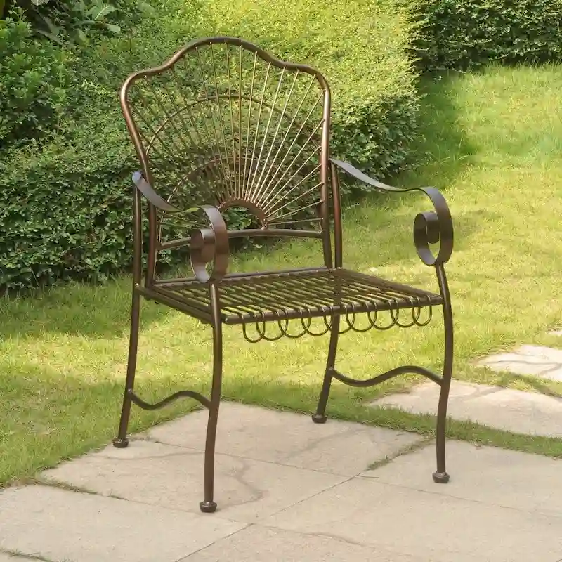 International Caravan Sun Ray 5-piece Iron Patio Set