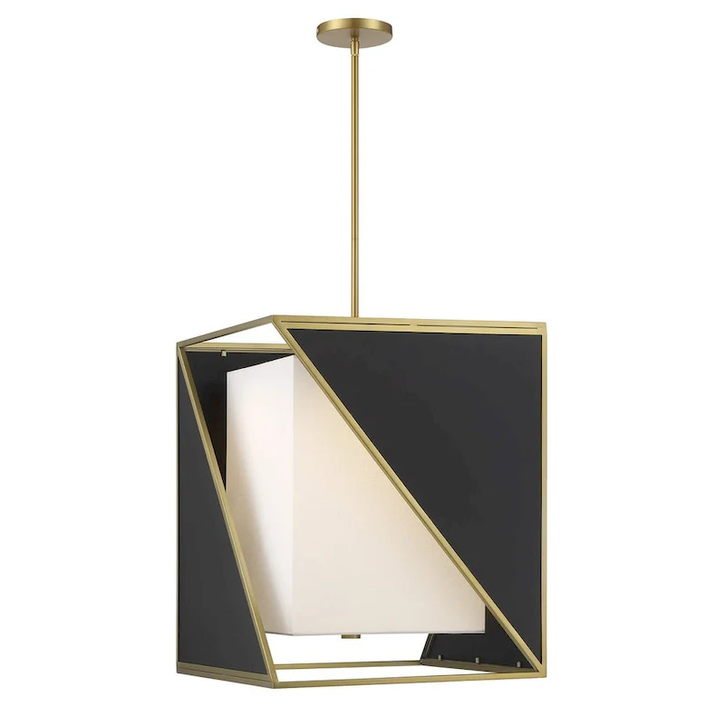 Metropolitan Aspect White Coal and Soft Brass LED Lights Pendant