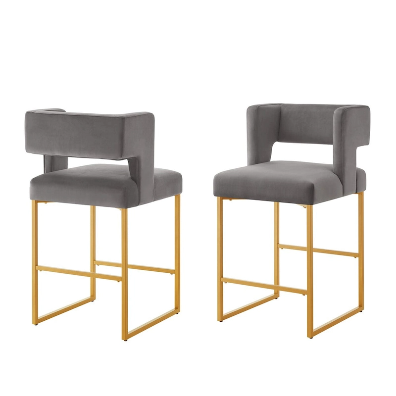 Modern Fashion Counter Height Bar Stools Set of 2