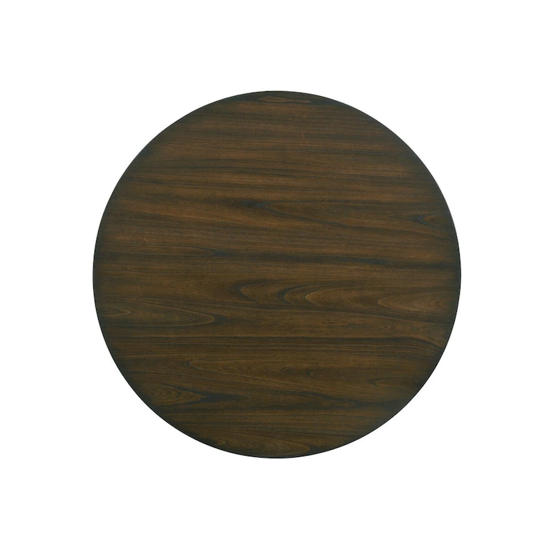 Furniture of America Derry Antique White & Dark Oak 47-inch Round Dining Table