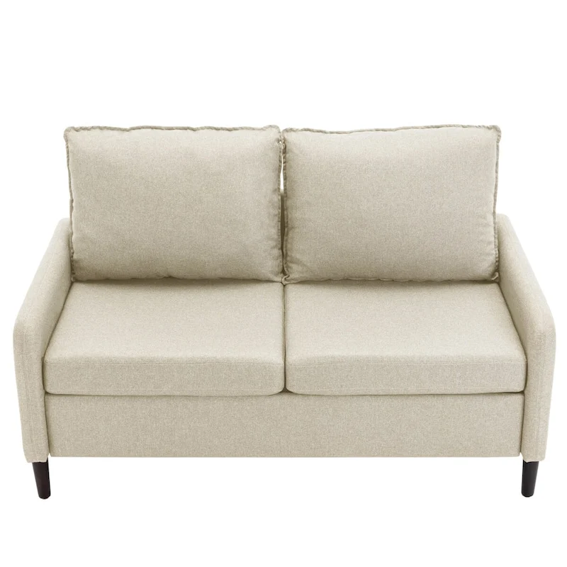 Living Room Loveseat Linen Sofa