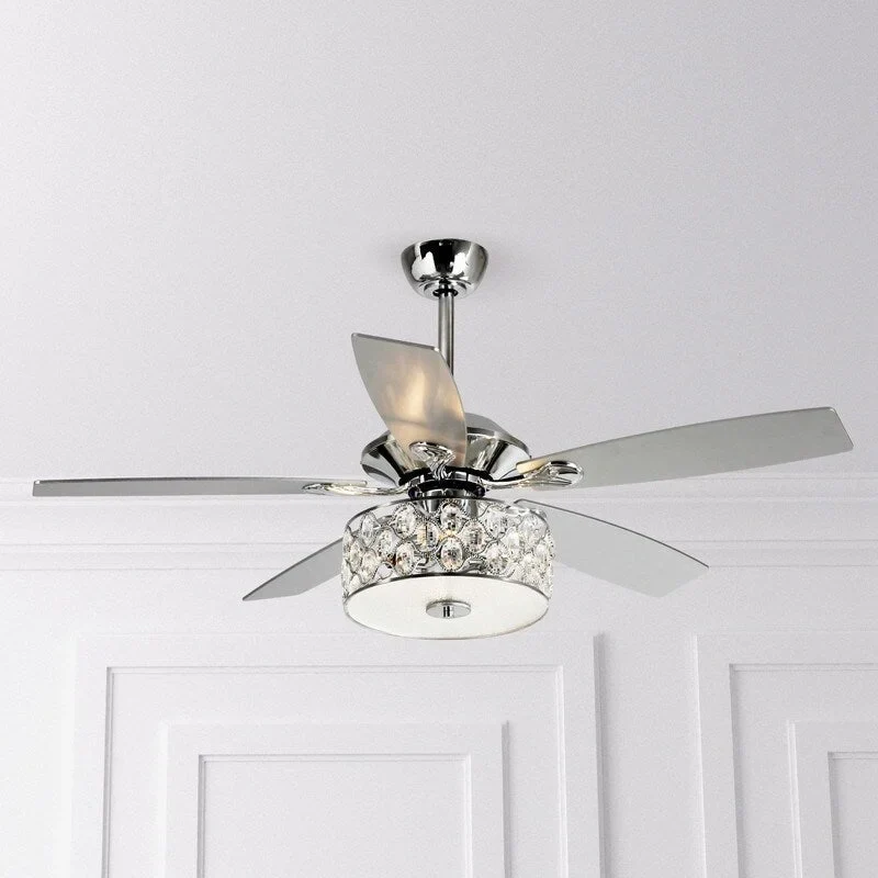 52-in Modern Ceiling Fan With Light and Remote Control
