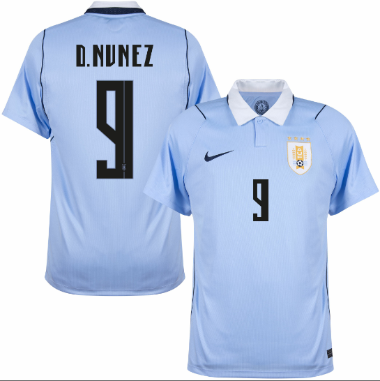Uruguay Home D. Nunez 9 Jersey 2026-2027