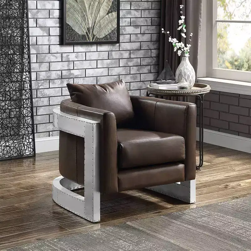 Acme Furniture Betla Leather Accent Chair Espresso