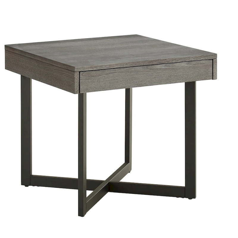 Eldersley Wood Finish End Table with One Drawer by iNSPIRE Q Modern