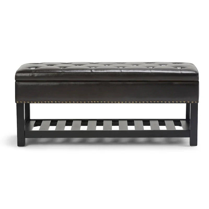 WYNDENHALL Riley 43 inch Wide Rectangle Ottoman Bench - 43 W x 17 D x 19 H