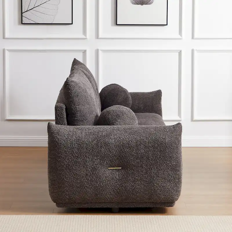 Lamb's wool 2-seater sofa