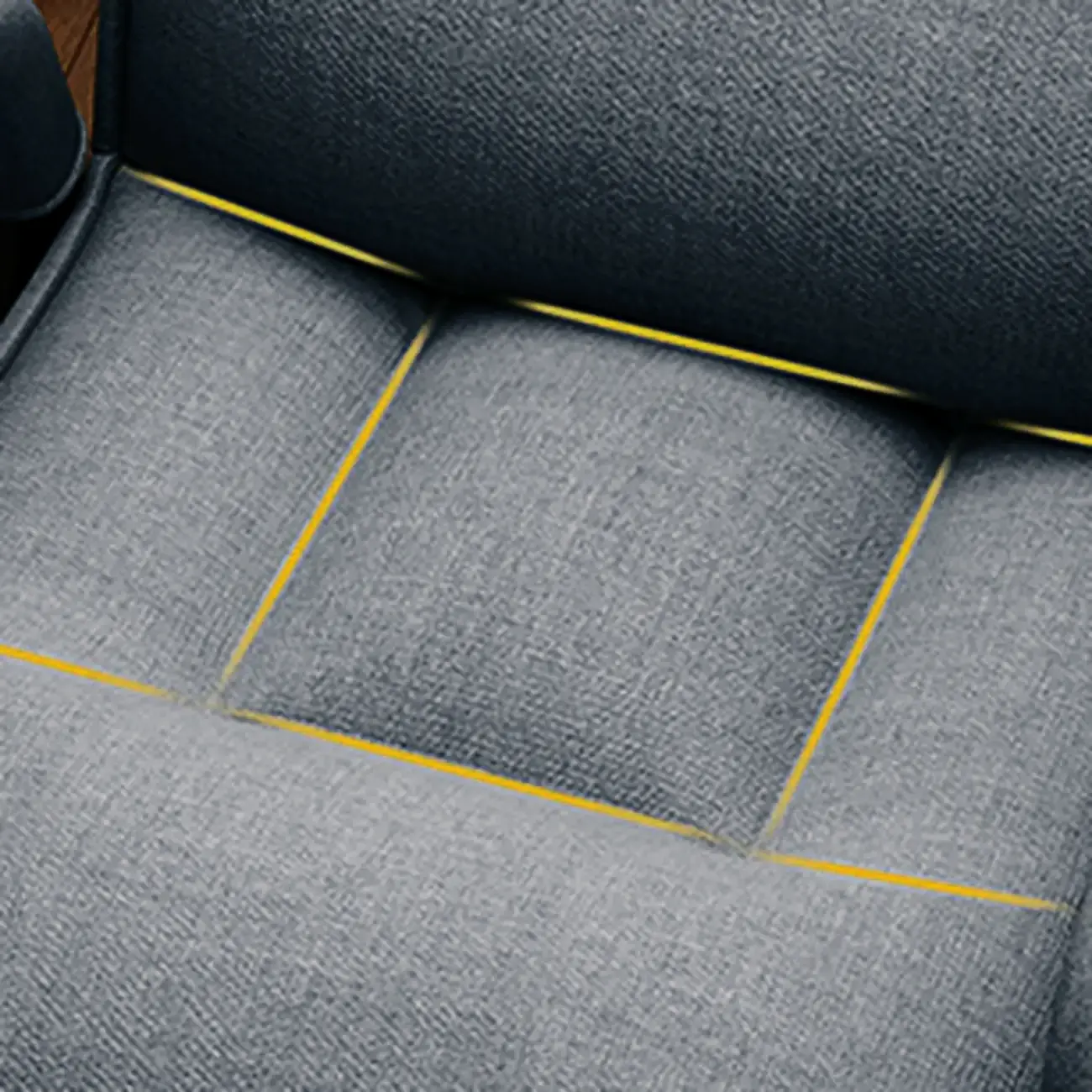 Modern Grey Upholstered 4-Leg Office Chair